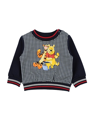 MONNALISA Sweatshirt Midnight blue 95% Cotton, 5% Elastane