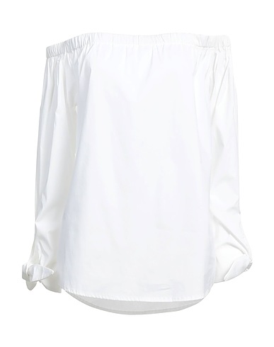 L.V..N. Top White 68% Cotton, 28% Nylon, 4% Elastane