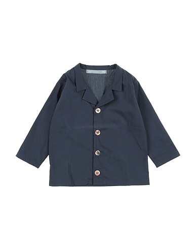 MINIMU' Solid color shirt Midnight blue 100% Cotton