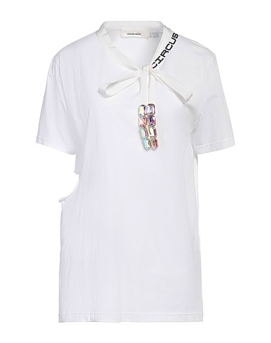 CIRCUS HOTEL Top Elegante Bianco 100% Cotone