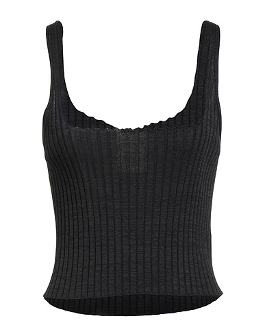 SEMICOUTURE Top Black 65% Viscose, 35% Polyamide