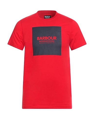 BARBOUR T-shirt INTERNATIONAL Red 100% Cotton
