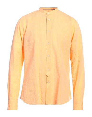 TINTORIA MATTEI 954 Solid colour shirt Apricot 80% Cotton, 20% Linen