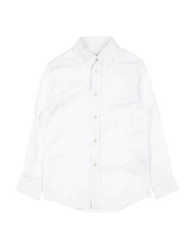 MYTHS Solid color shirt White 72% Cotton, 25% Polyamide, 3% Elastane