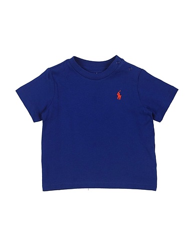 POLO RALPH LAUREN T-shirt  Cotton Jersey Crewneck Tee 
 Bright blue 100% Cotton