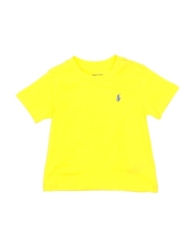 POLO RALPH LAUREN T-Shirt  Cotton Jersey Crewneck Tee 
 Pastellgelb 100% Baumwolle