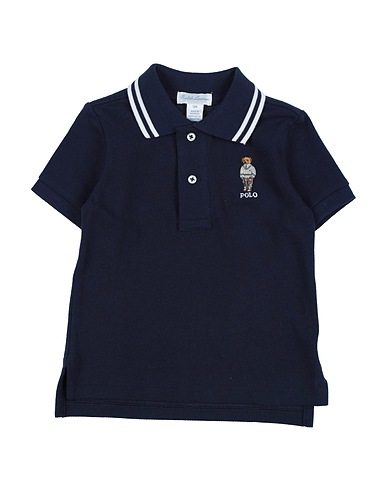 POLO RALPH LAUREN Polo shirt Polo Bear Cotton Mesh Polo Shirt 
 Midnight blue 100% Cotton