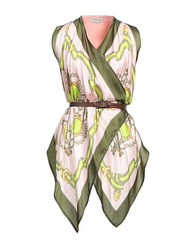 ANNA MOLINARI Top Pink 68% Viscose, 32% Polyester, Reclaimed leather