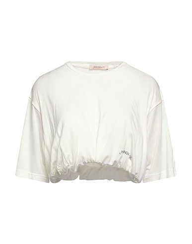 HINNOMINATE Crop top Off white 100% Modal