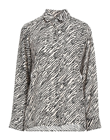 FAMILY FIRST  Milano Patterned shirts & blouses Beige 100% Viscose