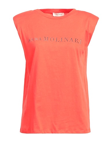 ANNA MOLINARI T-shirt Coral 100% Cotton