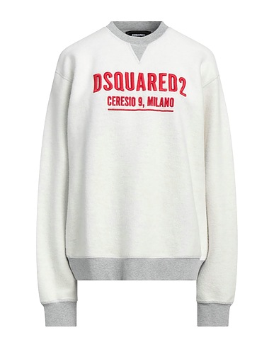 DSQUARED2 Sweatshirt White 100% Cotton, Elastane