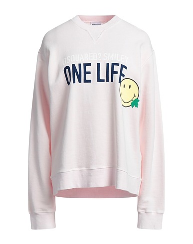 DSQUARED2 Sweatshirt Light pink 100% Cotton, Elastane