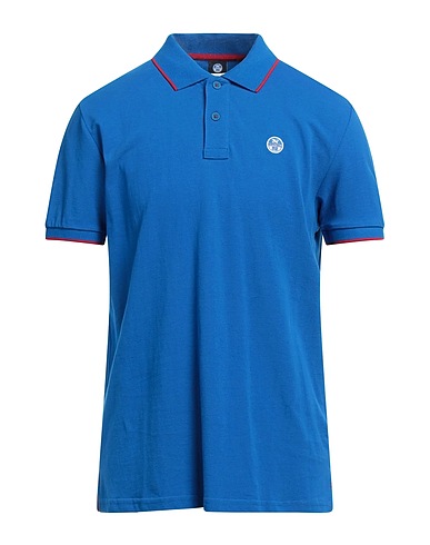 NORTH SAILS Polo shirt Bright blue 100% Cotton