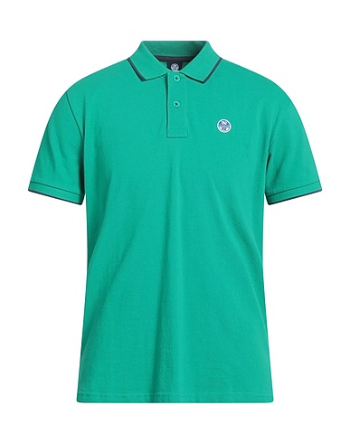 NORTH SAILS Polo shirt Emerald green 100% Cotton