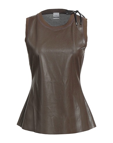 PINKO C-CLIQUE Top Marrone 100% Poliestere