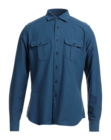 XACUS Solid colour shirt Ivory 100% Cotton