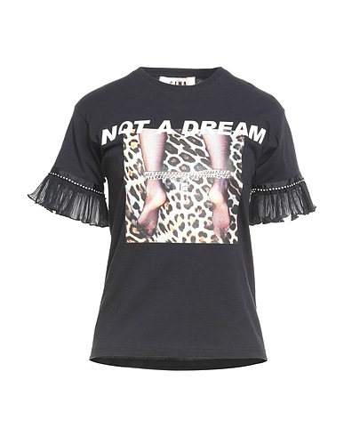 GINA GORGEOUS T-shirt Black 100% Cotton
