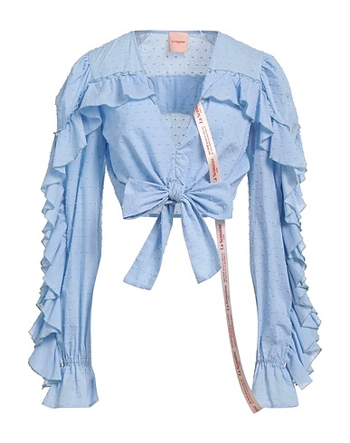 LA SEMAINE Paris Top Sky blue 100% Cotton