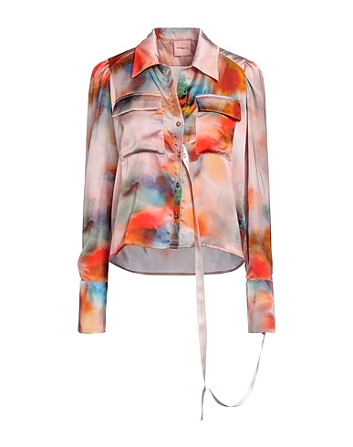 LA SEMAINE Paris Patterned shirts & blouses Pink 100% Polyester