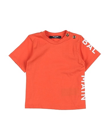 BALMAIN T-shirt Orange 100% Cotton