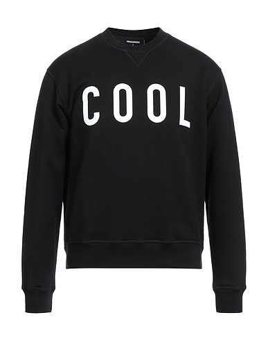 DSQUARED2 Sweatshirt Black 100% Cotton, Elastane