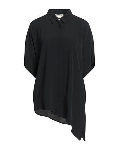 ANNA MOLINARI Camicie e bluse tinta unita Nero 85% Acetato, 15% Seta