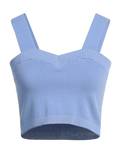 SOLOTRE Top Pastel blue 70% Viscose, 30% Polyester