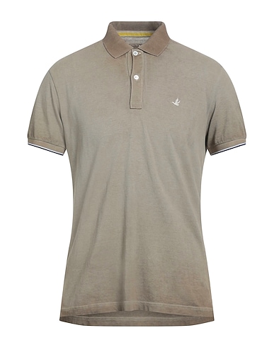 BROOKSFIELD Polo shirt Khaki 100% Cotton