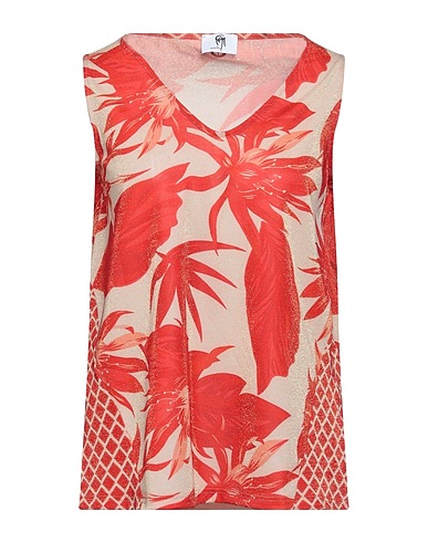 GAI MATTIOLO Top Red 79% Polyester, 16% Nylon, 5% Elastane