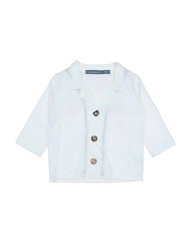 MINIMU' Solid colour shirt White 100% Cotton