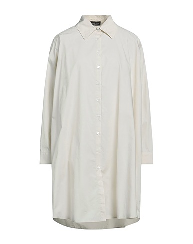 ROBERTO COLLINA Shirt dress Beige 100% Cotton