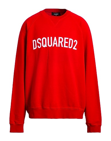 DSQUARED2 Sweatshirt Red 100% Cotton, Elastane