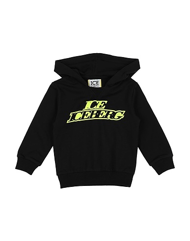 ICEBERG Hooded sweatshirt Black 100% Cotton