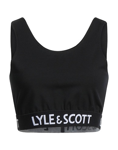 LYLE & SCOTT Top Black 89% Organic cotton, 11% Elastane