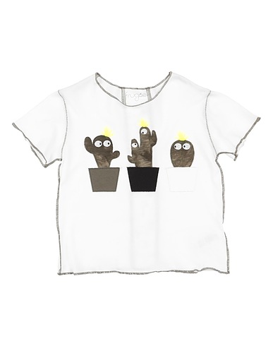 FRUGOO T-shirt Bianco 94% Cotone, 6% Elastan