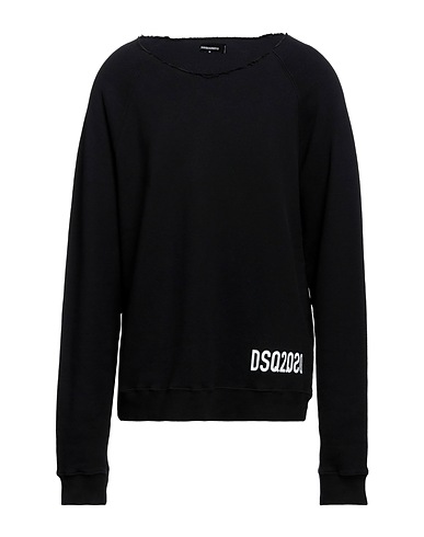 DSQUARED2 Sweatshirt Black 100% Cotton, Elastane