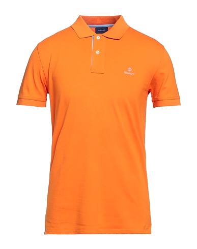 GANT Polo shirt Orange 96% Cotton, 4% Elastane