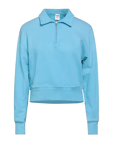 RE/DONE by HANES Sweatshirt Sky blue 100% Cotton
