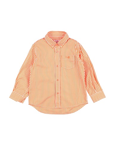 IL GUFO Patterned shirts & blouses Orange 100% Cotton