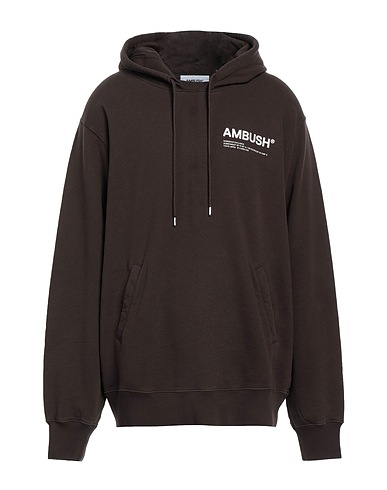 AMBUSH Hooded track jacket  Chocolate brown 100% Cotton