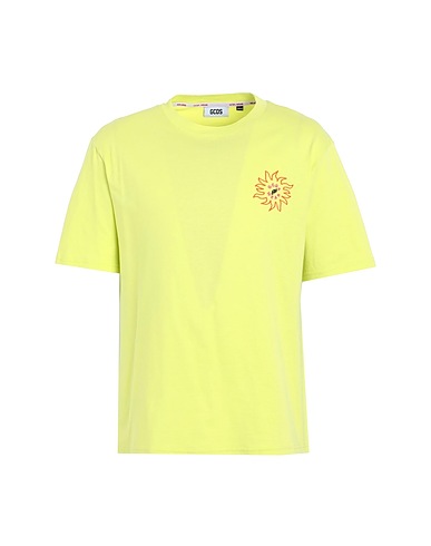 GCDS T-shirt Verde lime 100% Cotone