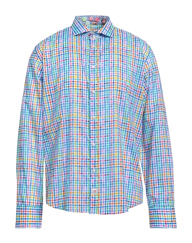 PANAMA Checked shirt Blue 100% Cotton