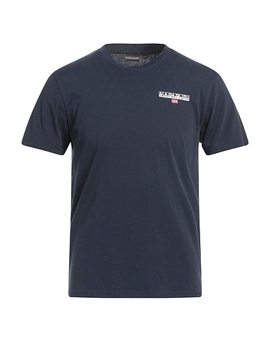 NAPAPIJRI T-shirt Midnight blue 100% Cotton, Elastane