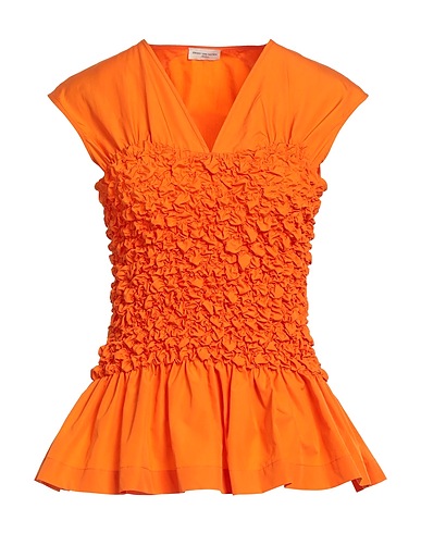 DRIES VAN NOTEN Top Orange 100% Cotton