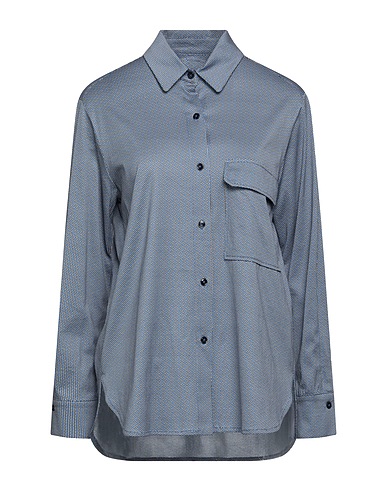 CIRCOLO 1901 Patterned shirts & blouses Blue 100% Cotton