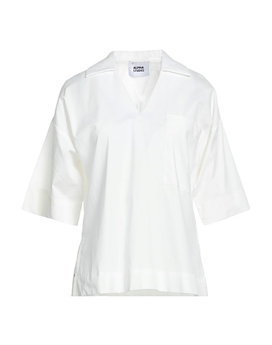 ALPHA STUDIO Top Ivory 100% Cotton