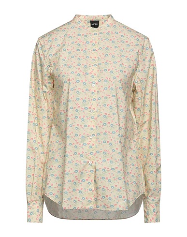 ASPESI Floral shirts & blouses Beige 100% Cotton