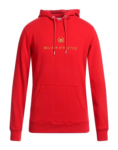 BEL-AIR ATHLETICS Felpa Rosso 100% Cotone
