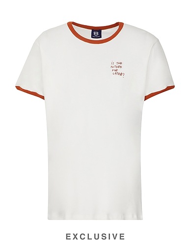 8 by COCO CAPITÁN T-shirt THE EASY TEE OXID White 100% Cotton